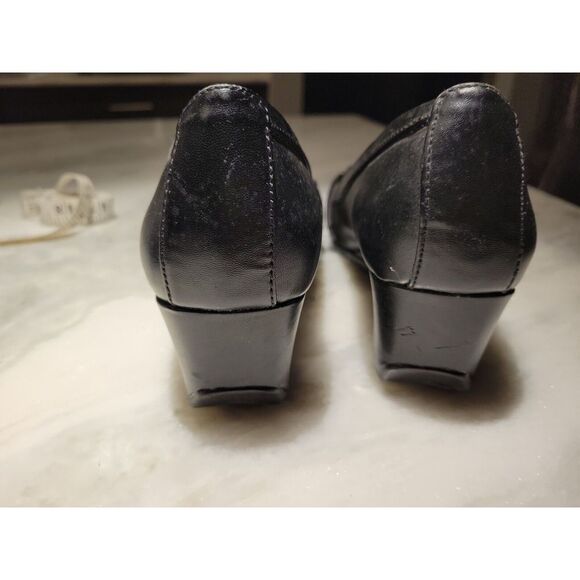 Unisa Black‎ Wedge Heel Shoes Size 8.5 M Womens Comfort - Picture 3 of 7